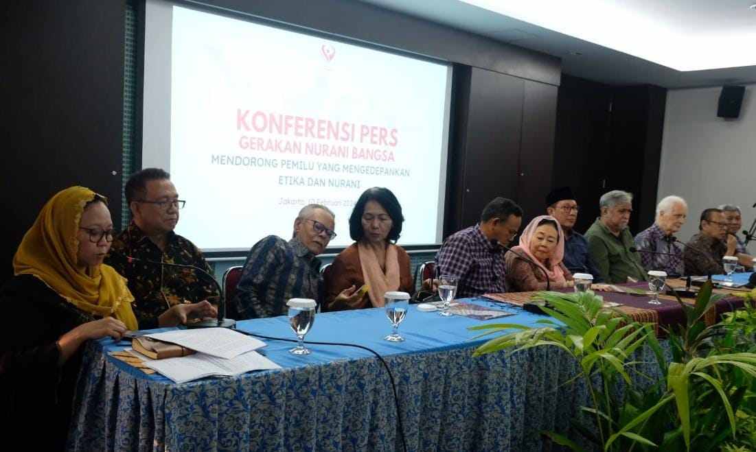 Konferensi pers konferensi pers GNB di Jakarta pada Sabtu (10/2/2024). (Foto: Tangkapan Layar) 