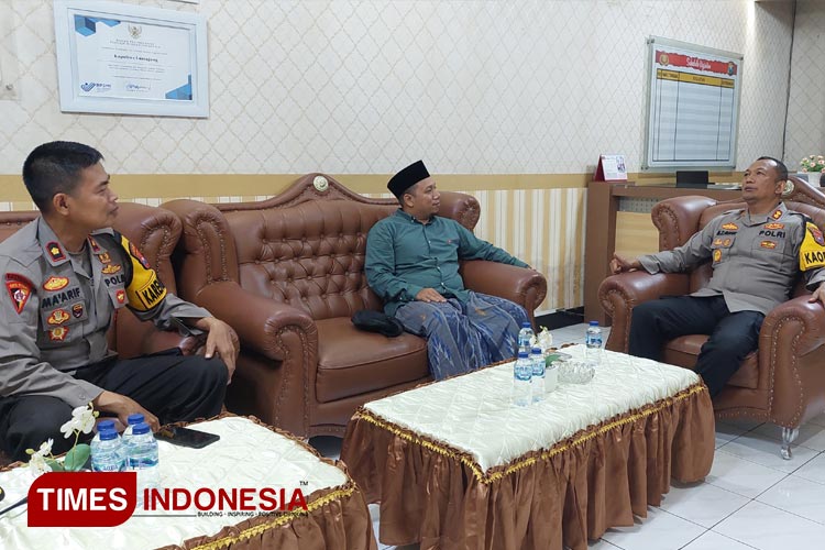 Polres Lumajang ajak Ansor jaga kondusifitas Pemilu 2024. (Foto: Humas Polres Lumajang For TIMES Indonesia)