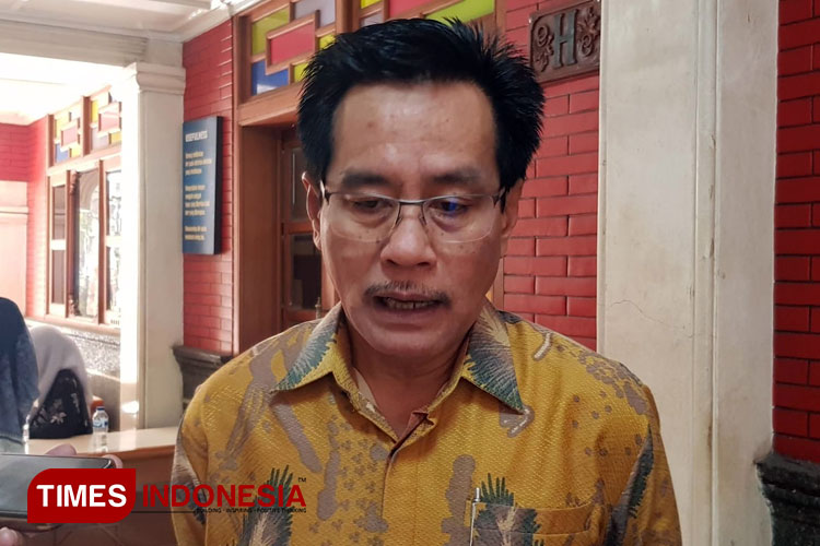 Dosen asal Indonesia yang mengajar Bahasa Indonesia di Kanda University of International Studies Jepang, Prof Suyoto. (Foto: Achmad Fikyansyah/TIMES Indonesia) 