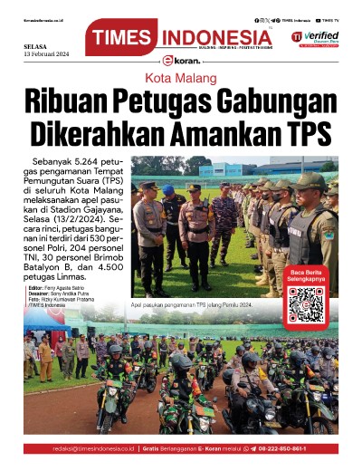  	Edisi Selasa 13 Februari 2024: E-Koran, Bacaan Positif Masyarakat 5.0 