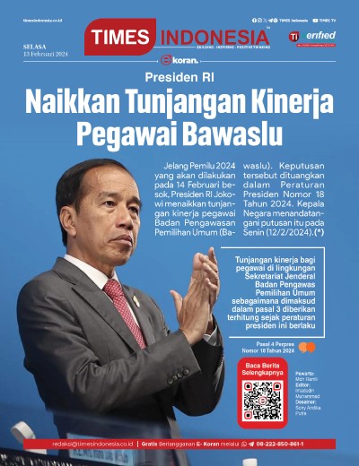  	Edisi Selasa 13 Februari 2024: E-Koran, Bacaan Positif Masyarakat 5.0 