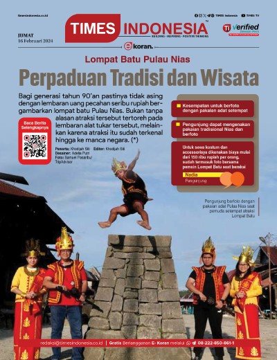 Edisi Jumat, 16 Februari 2024: E-Koran, Bacaan Positif Masyarakat 5.0