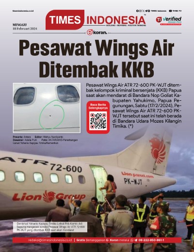 	Edisi Minggu, 18 Februari 2024: E-Koran, Bacaan Positif Masyarakat 5.0