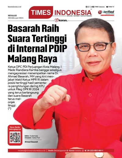 	Edisi Minggu, 18 Februari 2024: E-Koran, Bacaan Positif Masyarakat 5.0