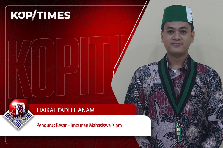 Haikal Fadhil Anam, Pengurus Besar Himpunan Mahasiswa Islam.
