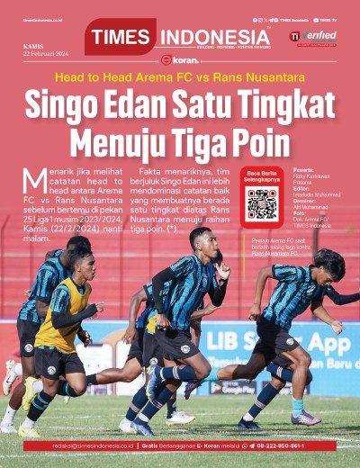 Edisi Kamis 22 Februari 2024: E-Koran, Bacaan Positif Masyarakat 5.0 