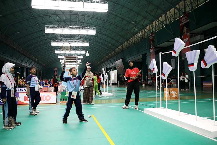 Festival yang baru kali pertama diselenggarakan di GOR Djarum Jati Kudus, mendapat antusias luar biasa dari ratusan pelajar SD di Kudus. (Foto: Istimewa)