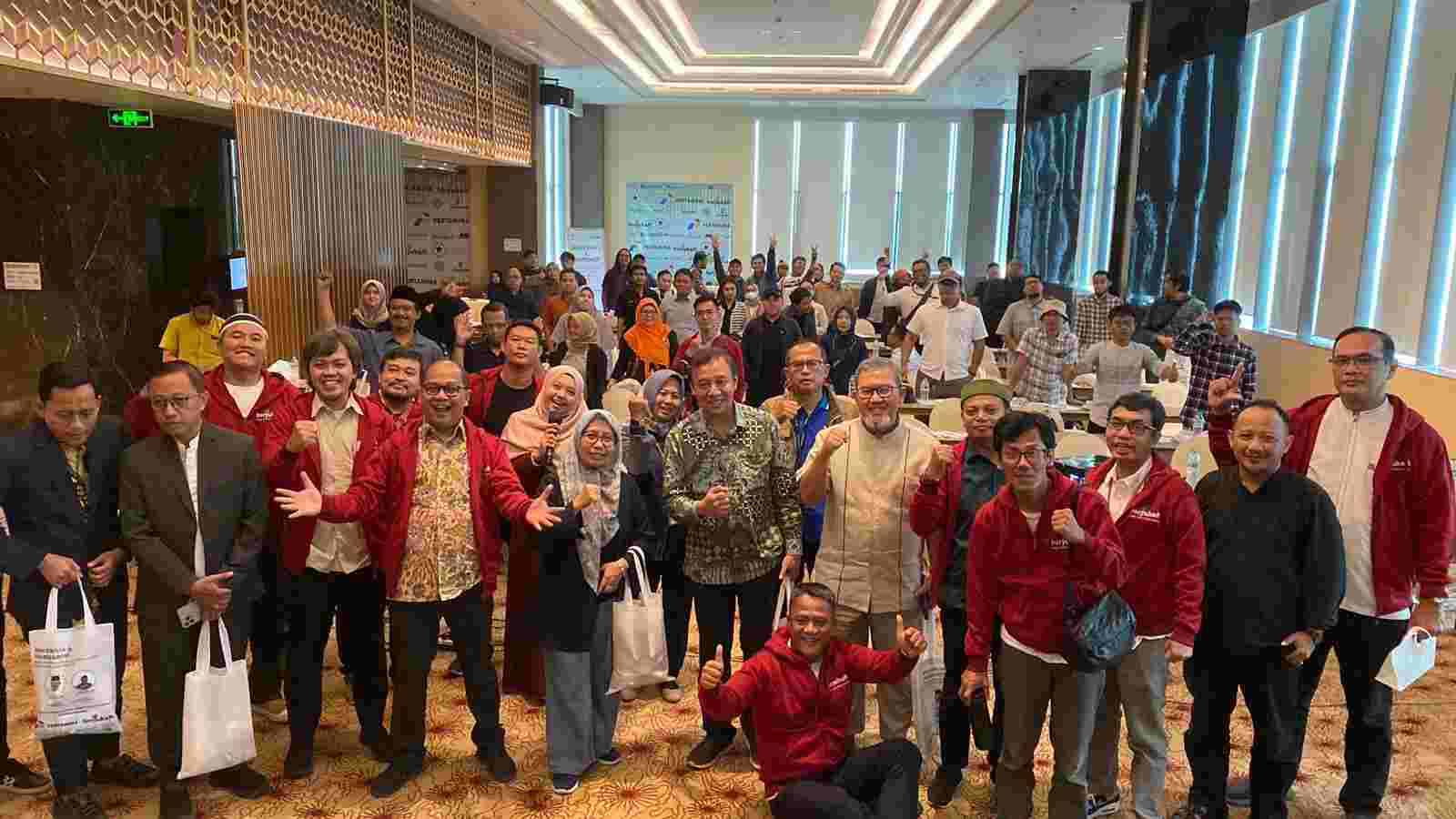 National Working Meeting and Workshop of the Indonesian Waqf Journalist Forum (Forjukafi) held at the A-One Hotel, Jakarta, on Saturday, February 24, 2024.