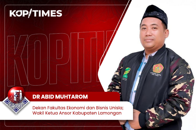 Dr. Abid Muhtarom, SE., SPd., MSE., Dekan Fakultas Ekonomi dan Bisnis Universitas Islam Lamongan dan Wakil Ketua ANSOR Kabupaten Lamongan