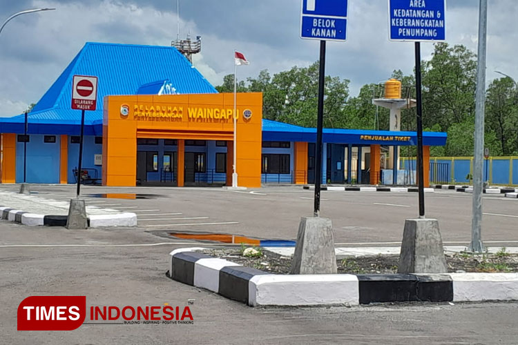 Pembanguan Dermaga Ferry ASDP Waingapu yang telah selesai dikerjakan. (FOTO: Habibudin/TIMES Indonesia)