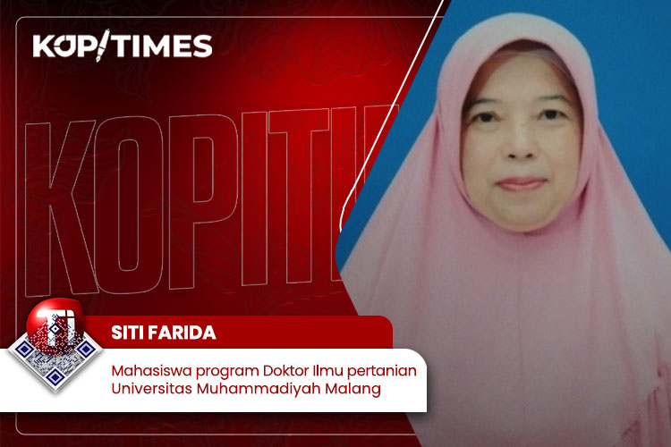 Siti Farida, mahasiswa program Doktor Ilmu pertanian Universitas Muhammadiyah Malang.