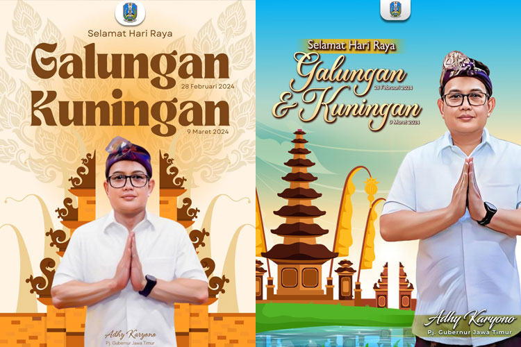 Hari Raya Galungan dan Kuningan, Pj Gubernur Jatim Ajak Umat Hindu Raih