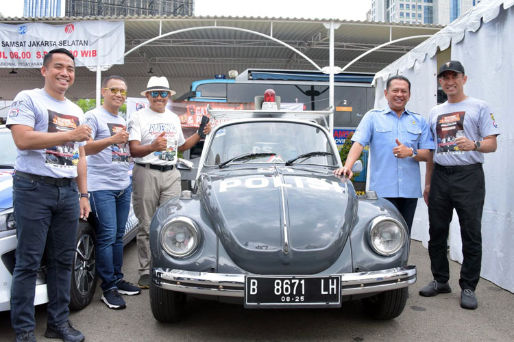 Ketua IMI Bambang Soesatyo dalam Gathering and Road Safety, Rakernas Volkswagen Indonesia Association (VIA) 2024), di Jakarta, Minggu (25/2/24). (Foto: Dok. IMI)