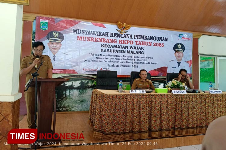 Musrenbang Kecamatan Wajak, Kabupaten Malang yang dihadiri Polbangtan Malang, Senin (26/2/2024). (Foto: Polbangtan Malang for TIMES Indonesia)