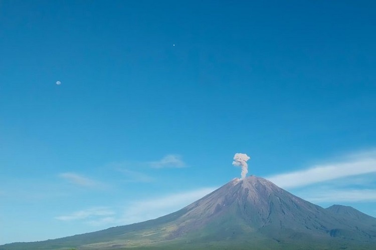 Aktivitas Gunung Semeru Naik, Pagi ini Muntahkan Abu Vulkanik Setinggi 900 Meter