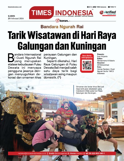 Edisi Kamis, 29 Februari 2024: E-Koran, Bacaan Positif Masyarakat 5.0