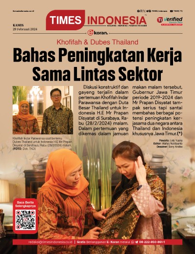Edisi Kamis, 29 Februari 2024: E-Koran, Bacaan Positif Masyarakat 5.0