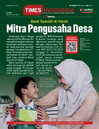 Edisi Kamis, 29 Februari 2024: E-Koran, Bacaan Positif Masyarakat 5.0