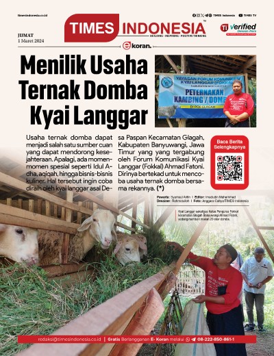 Edisi Jumat, 1 Maret 2024: E-Koran, Bacaan Positif Masyarakat 5.0