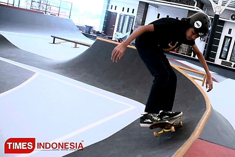 Salah satu fasilitas bermain skateboard di Malang, Apocalypse Park. (Dok. TIMES Indonesia)