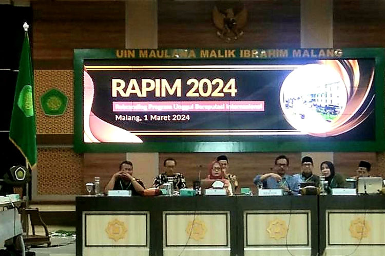 Rapat Pimpinan yang digelar oleh UIN Malang, Jumat (1/3/2024). (Foto: Humas UIN Malang)