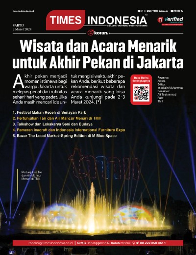 Edisi Sabtu, 2 Maret 2024: E-Koran, Bacaan Positif Masyarakat 5.0