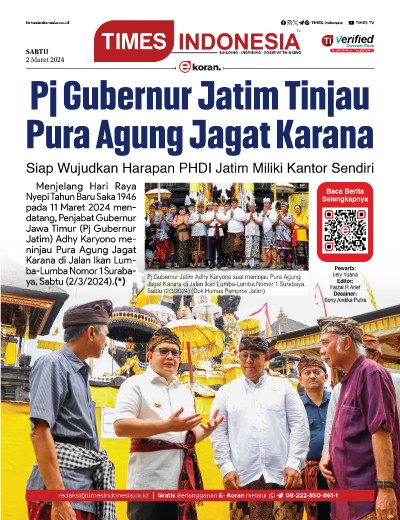 Edisi Sabtu, 2 Maret 2024: E-Koran, Bacaan Positif Masyarakat 5.0