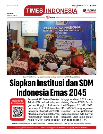 Edisi Minggu, 3 Maret 2024: E-Koran, Bacaan Positif Masyarakat 5.0