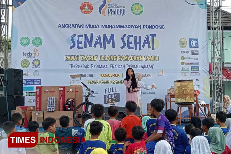 Suasana acara Pawai Taaruf Ramadan yang digelar Angkatan Muda Muhammadiyah Pundong (Foto: Edis/TIMES Indonesia)