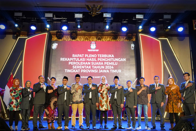 KPU Jatim Mulai Rapat Pleno Rekapitulasi Hasil Penghitungan Perolehan Suara Pemilu 2024 