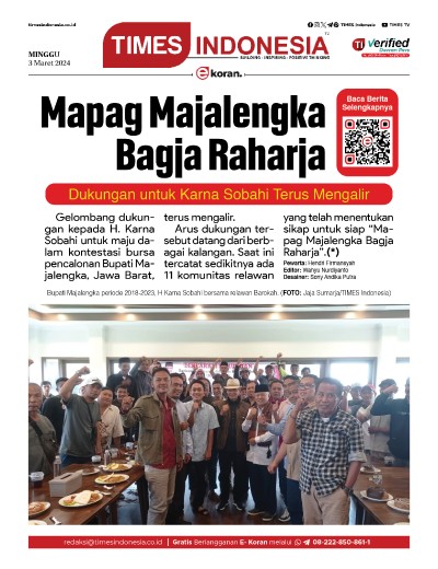 Edisi Minggu, 3 Maret 2024: E-Koran, Bacaan Positif Masyarakat 5.0
