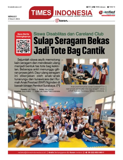 Edisi Minggu, 3 Maret 2024: E-Koran, Bacaan Positif Masyarakat 5.0