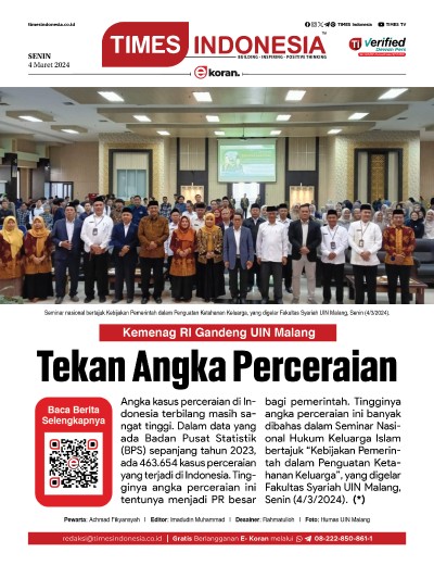 Edisi Senin, 4 Maret 2024: E-Koran, Bacaan Positif Masyarakat 5.0