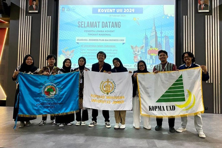 Tim KOPMA Unisma Malang masuk 8 besar ajang lomba Kovent (KOPMA Event) di UII 2024. (FOTO: AJP TIMES Indonesia)