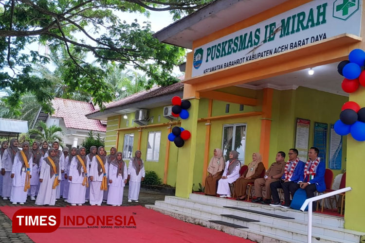 Pelaksanaan pembukaan re-akreditasi oleh tim survey LPA-PKP di Puskesmas Ie Mirah, Abdya, Aceh, Selasa (5/3/2024). (FOTO: Ely for TIMES Indonesia)