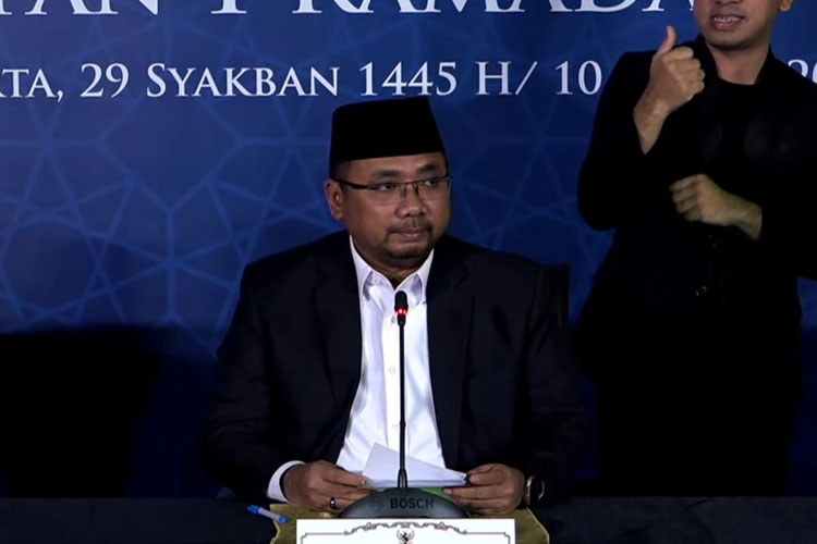 Menag RI Yaqut Cholil Qoumas. (FOTO: YouTube Kemenag)