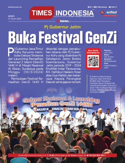 Edisi Senin, 11 Maret 2024: E-Koran, Bacaan Positif Masyarakat 5.0
