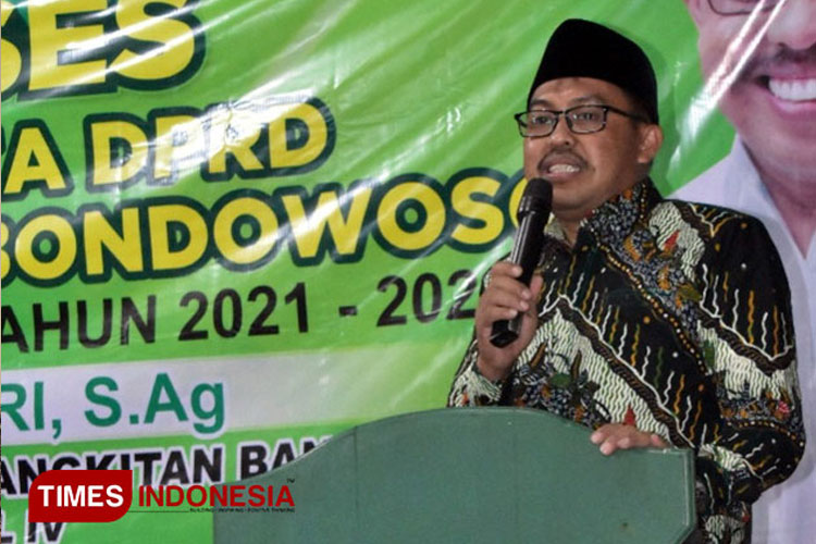 Tohari Politisi Partai Kebangkitan Bangsa, Caleg DPRD Bondowoso dengan perolehan suara terbanyak (FOTO: Moh Bahri/TIMES Indonesia) 