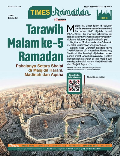 Edisi Jumat, 15 Maret 2024: E-Koran, Bacaan Positif Masyarakat 5.0