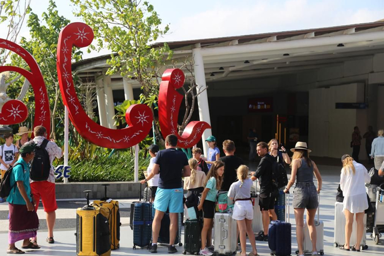 Bandara internasional I Gusti Ngurah Rai mencatat kedatangan wisatawan Australia tertinggi di bulan Februari. (Foto: Humas Bandara Ngurah Rai)