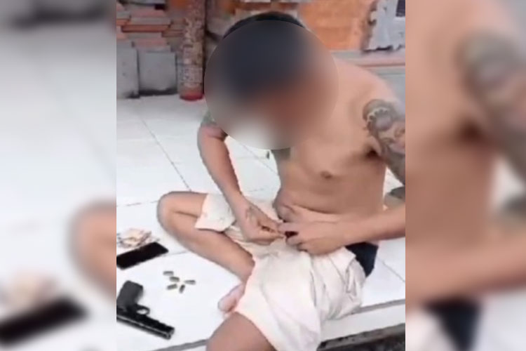 Pamer Senpi di Medsos, Pemuda di Karangasem Bali Diciduk Polisi