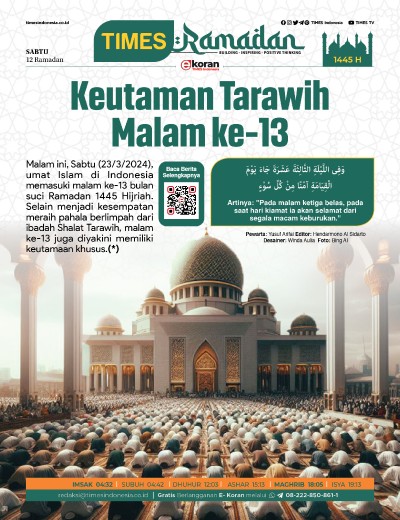 Edisi Sabtu, 23 Maret 2024: E-Koran, Bacaan Positif Masyarakat 5.0