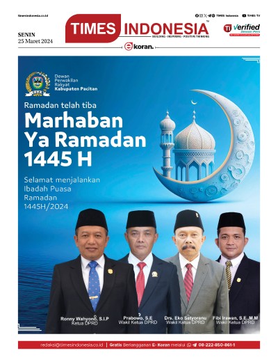 Edisi Senin, 25 Maret 2024: E-Koran, Bacaan Positif Masyarakat 5.0