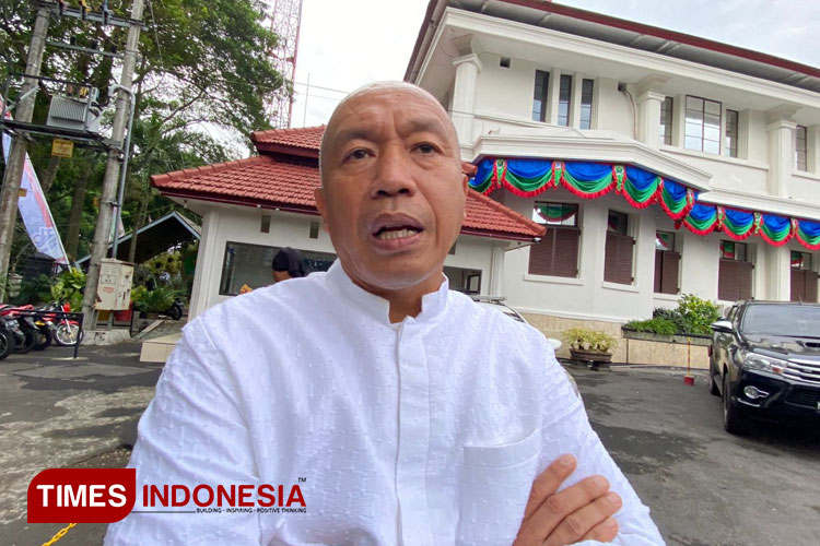 Kepala Diskopindag Kota Malang, Eko Sri Yuliadi saat ditemui awak media. (Foto: Rizky Kurniawan Pratama/TIMES Indonesia)