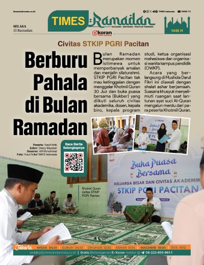 Edisi Selasa, 26 Maret 2024: E-Koran, Bacaan Positif Masyarakat 5.0