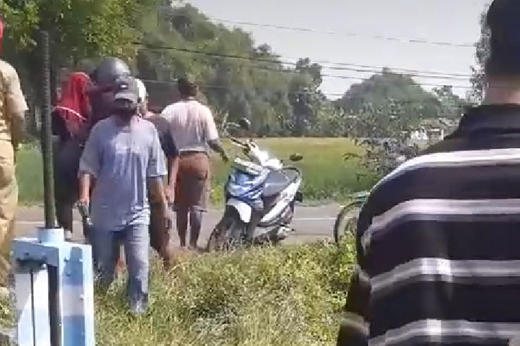 Ada Jasad Bayi Mengambang di Saluran Irigasi Desa Rejoslamet Jombang