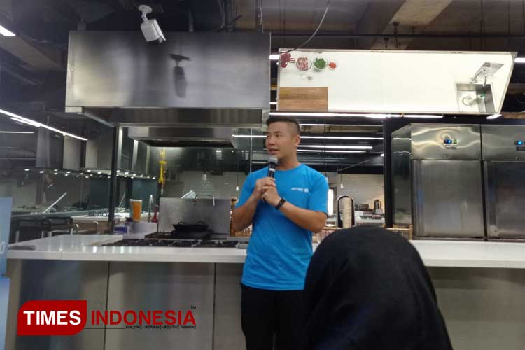 Co-founder & CEO Astro, Vincent Tjendra saat acara buka puasa dan cooking workshop media bersama Astro. (FOTO: Fahmi/TIMES Indonesia)