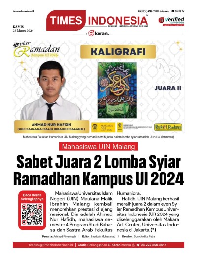 Edisi Kamis, 28 Maret 2024: E-Koran, Bacaan Positif Masyarakat 5.0