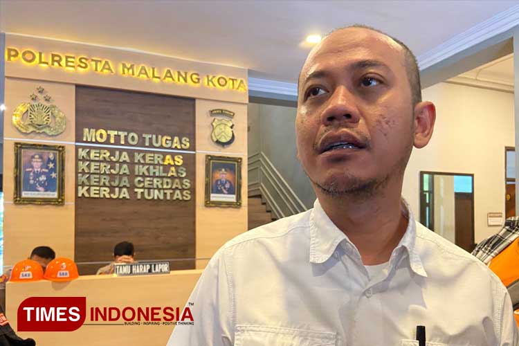 Kasatreskrim Polresta Malang Kota, Kompol Danang Yudanto saat ditemui awak media. (Foto: Rizky Kurniawan Pratama/TIMES Indonesia)