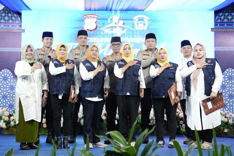 Bupati Sleman, Kustini Sri Purnomo menghadiri Safari Ramadhan Polresta Sleman, Selasa, (2/4/2024) di halaman Polresta Sleman. (FOTO: Protokol PemKab Sleman)